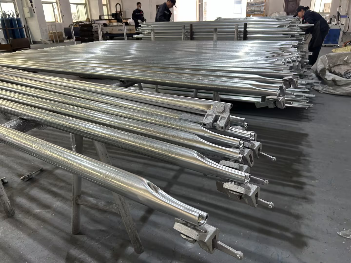 Ringlock Scaffolding Diagonal Brace Қоңырауға арналған диагональды бөртпе